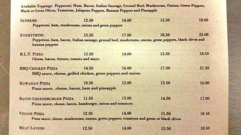 Bob & Jodie's Restaurant - North Branch, MI menu_pic