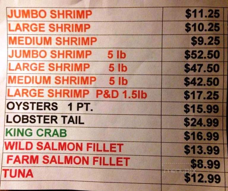 Thill Fisheries - Marquette, MI menu_pic