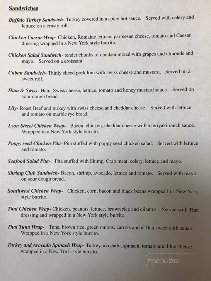 Just a Small Town Grill - Montezuma, IA menu_pic