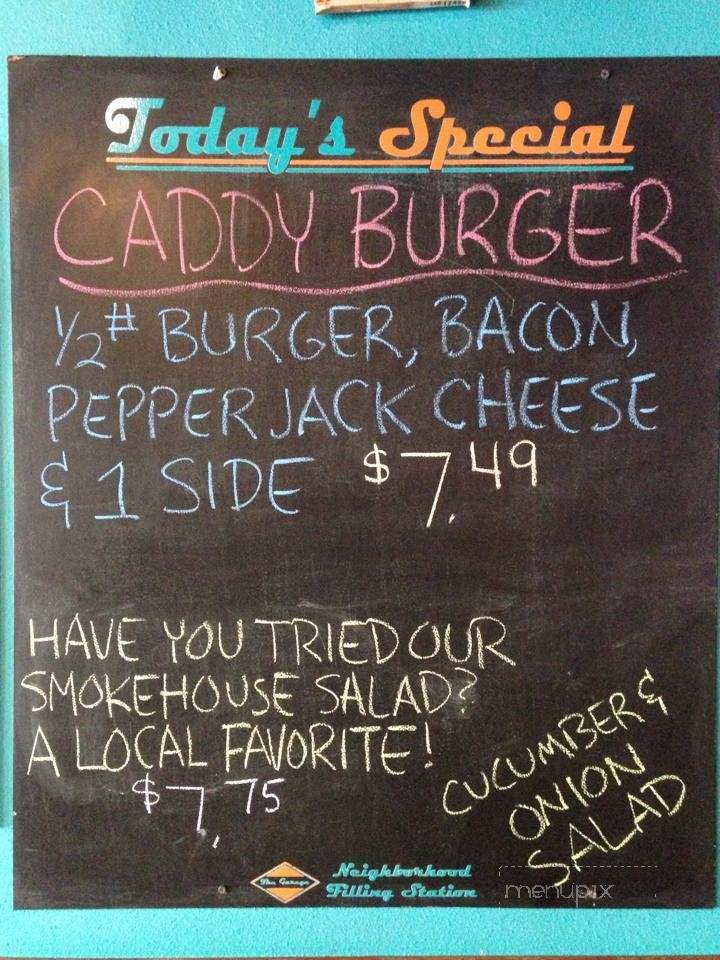The Garage - Centerville, IA menu_pic