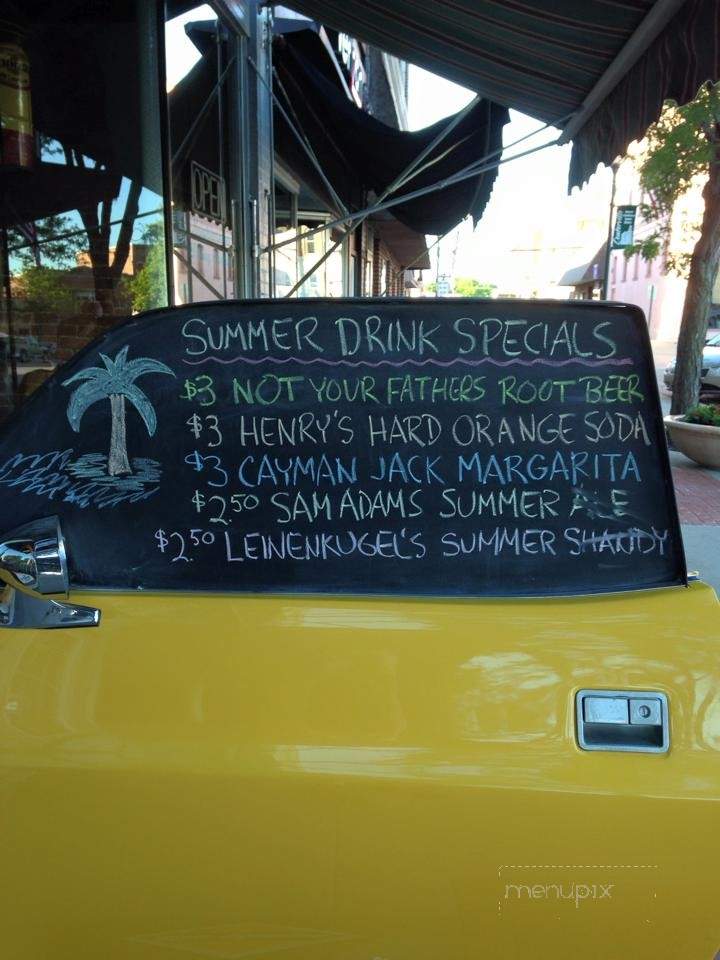 The Garage - Centerville, IA menu_pic