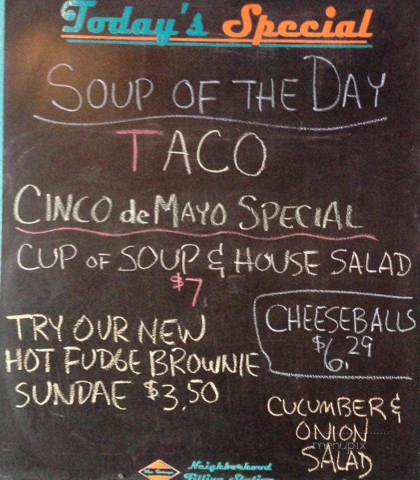 The Garage - Centerville, IA menu_pic