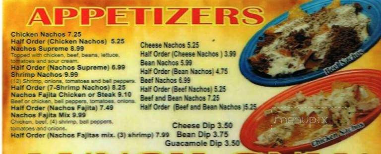 Los Tulipanes - Orange City, IA menu_pic