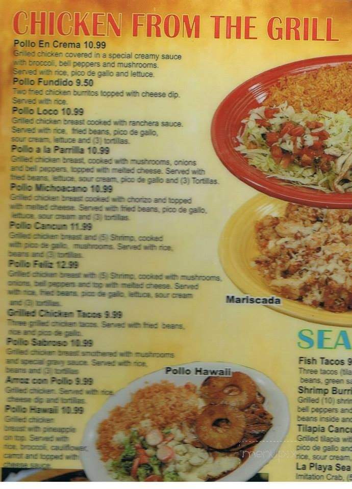 Los Tulipanes - Orange City, IA menu_pic