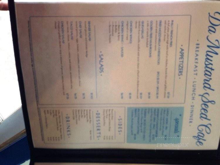 Da Mustard Seed Cafe - Hawkins, TX menu_pic