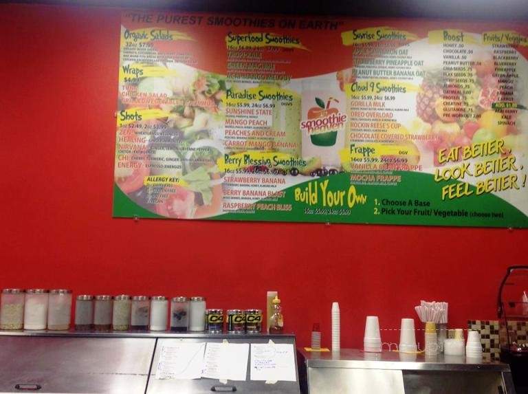 Smoothie Heaven - Margate, FL menu_pic