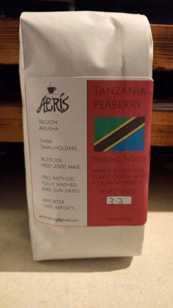 Aeris Coffee Roasters - Iroquois, SD menu_pic