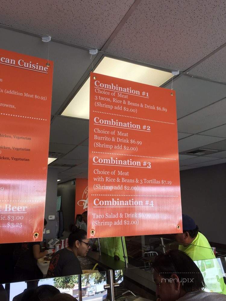 Asada Grill - Bakersfield, CA menu_pic