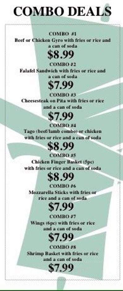 Azar's Express - Bloomsburg, PA menu_pic