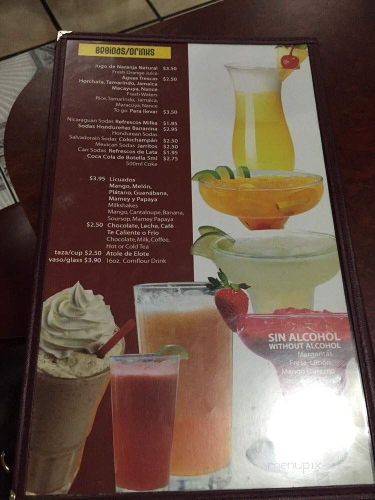 Bahna Centroamerica Restaurant - Las Vegas, NV menu_pic