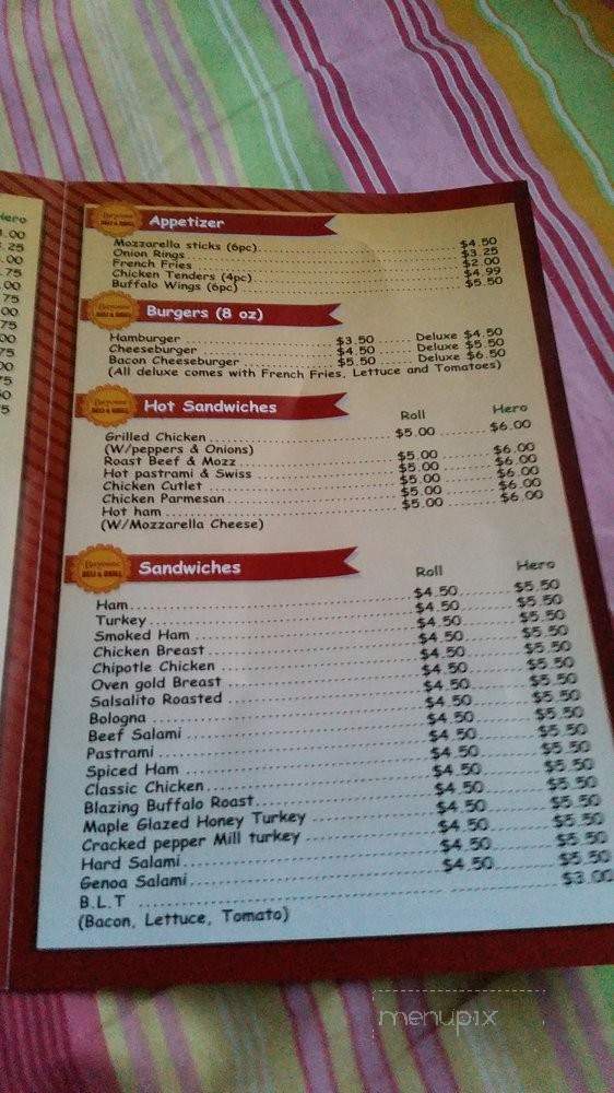 Bayonne Deli & Grill - Mariners Harbor, NY menu_pic