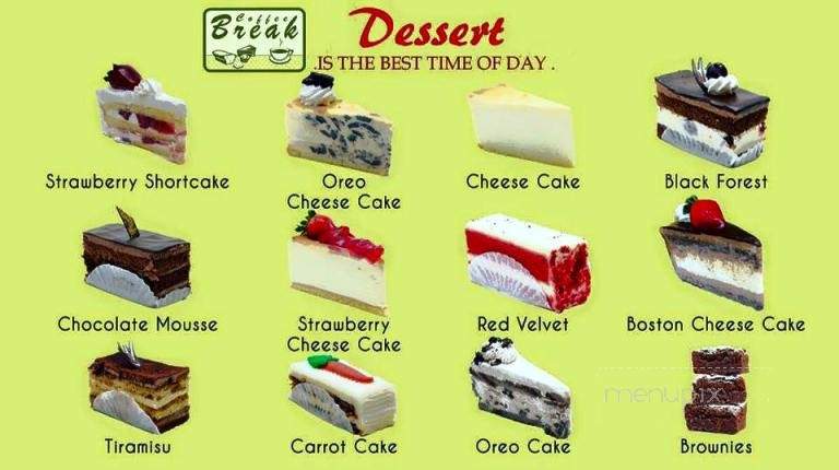 Coffee Break - New York, NY menu_pic