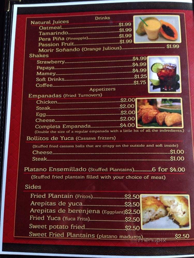 El Caribeno - Detroit, MI menu_pic