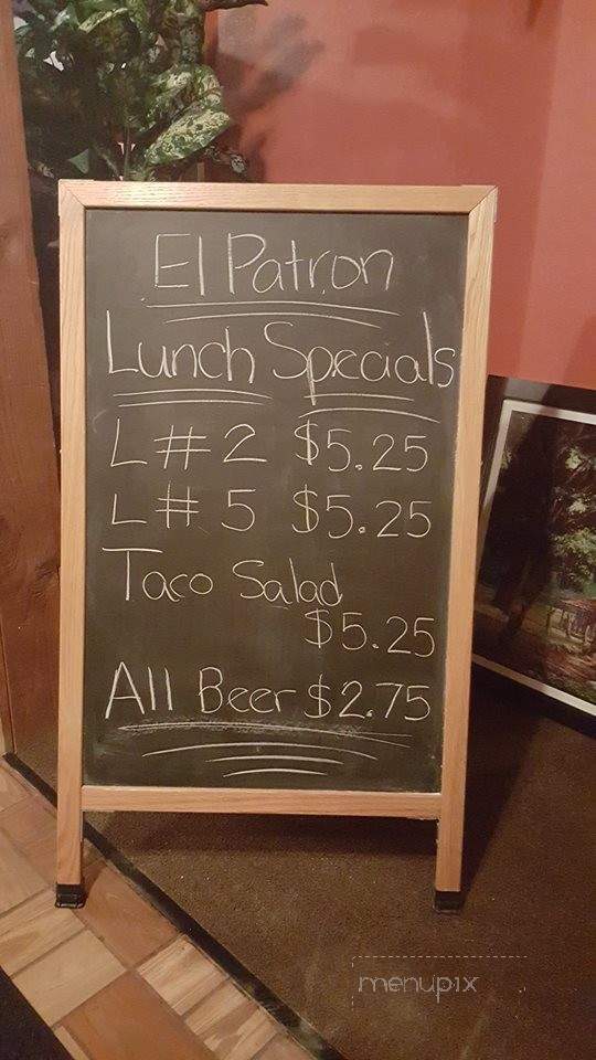 El Patron Mexican Restaurant - Concordia, MO menu_pic