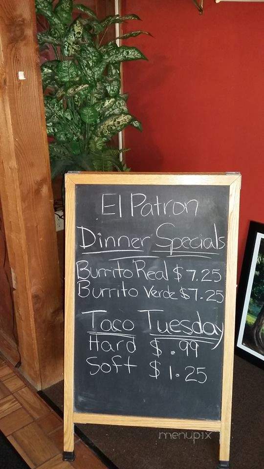El Patron Mexican Restaurant - Concordia, MO menu_pic