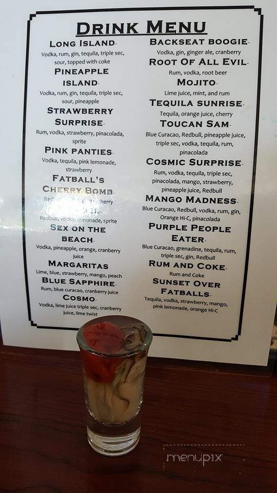 Fatballs Sports Bar and grill - Jacksonville, FL menu_pic