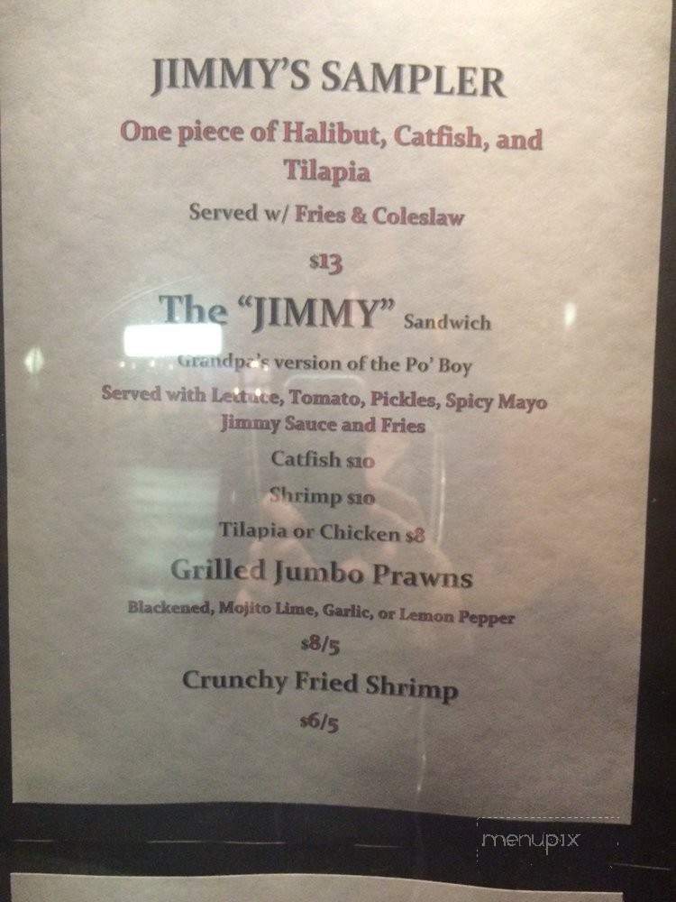 Grandpa Jimmy's Southern Fried Fish - Portland, OR menu_pic