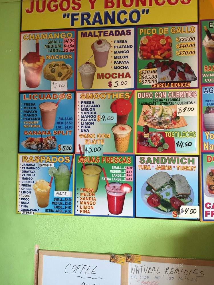 Juicy Bouquets & Bionicos - West Covina, CA menu_pic