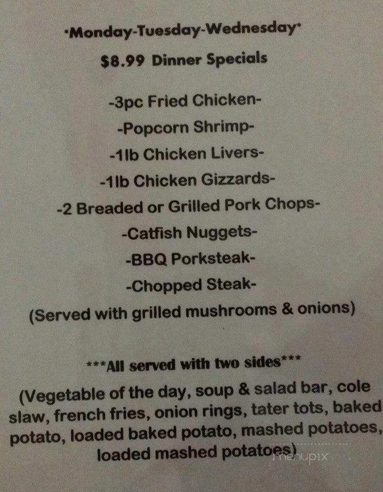 Kretzer's Grill & Bar - Hoyleton, IL menu_pic