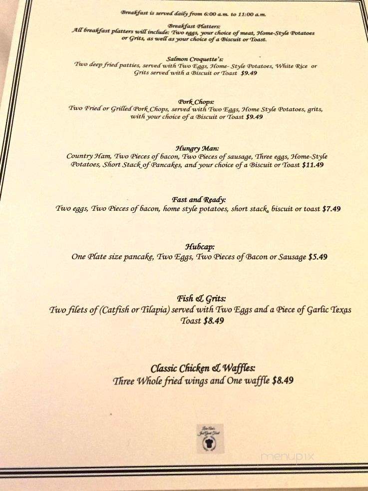 Lora Ann's Kitchen - Jonesboro, GA menu_pic