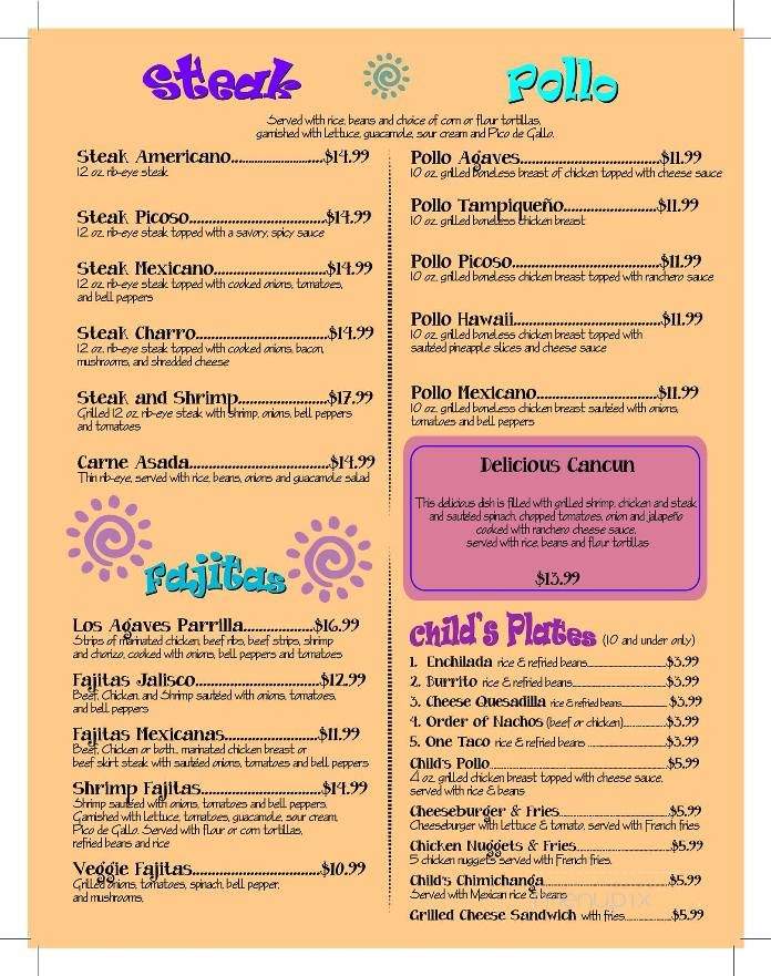 Los Agaves 3 - Glenwood, AR menu_pic