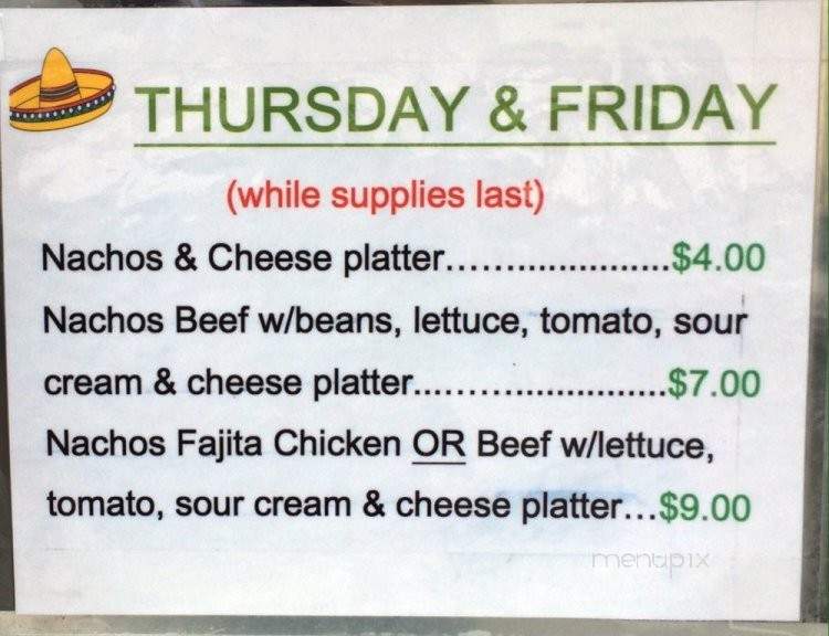 Los Jalapenos - Mount Pleasant, MI menu_pic