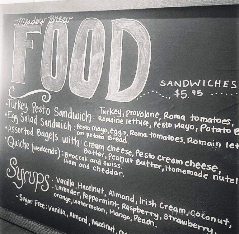 Meadow Brew Cafe - Seattle, WA menu_pic