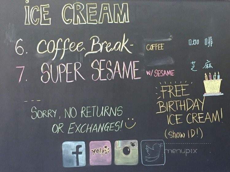 Minus Celsius Ice Cream - New York, NY menu_pic