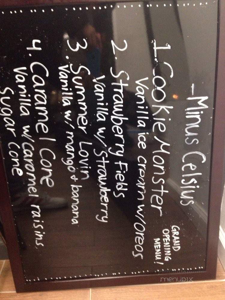 Minus Celsius Ice Cream - New York, NY menu_pic