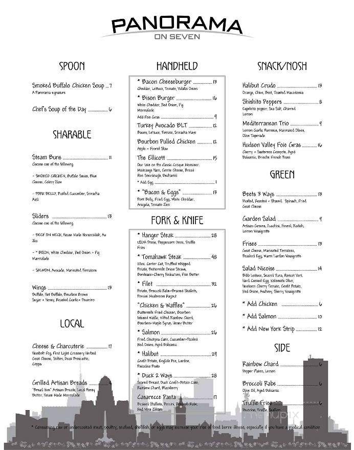 Panorama On Seven - Buffalo, NY menu_pic