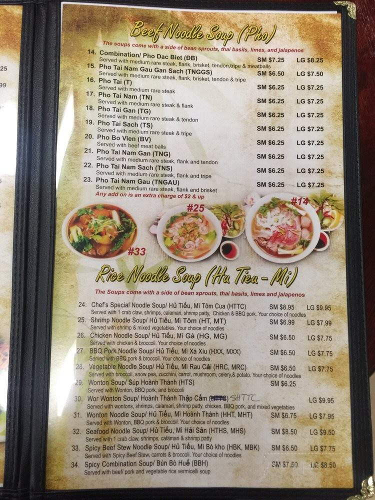 Pho Cali - Reno, NV menu_pic