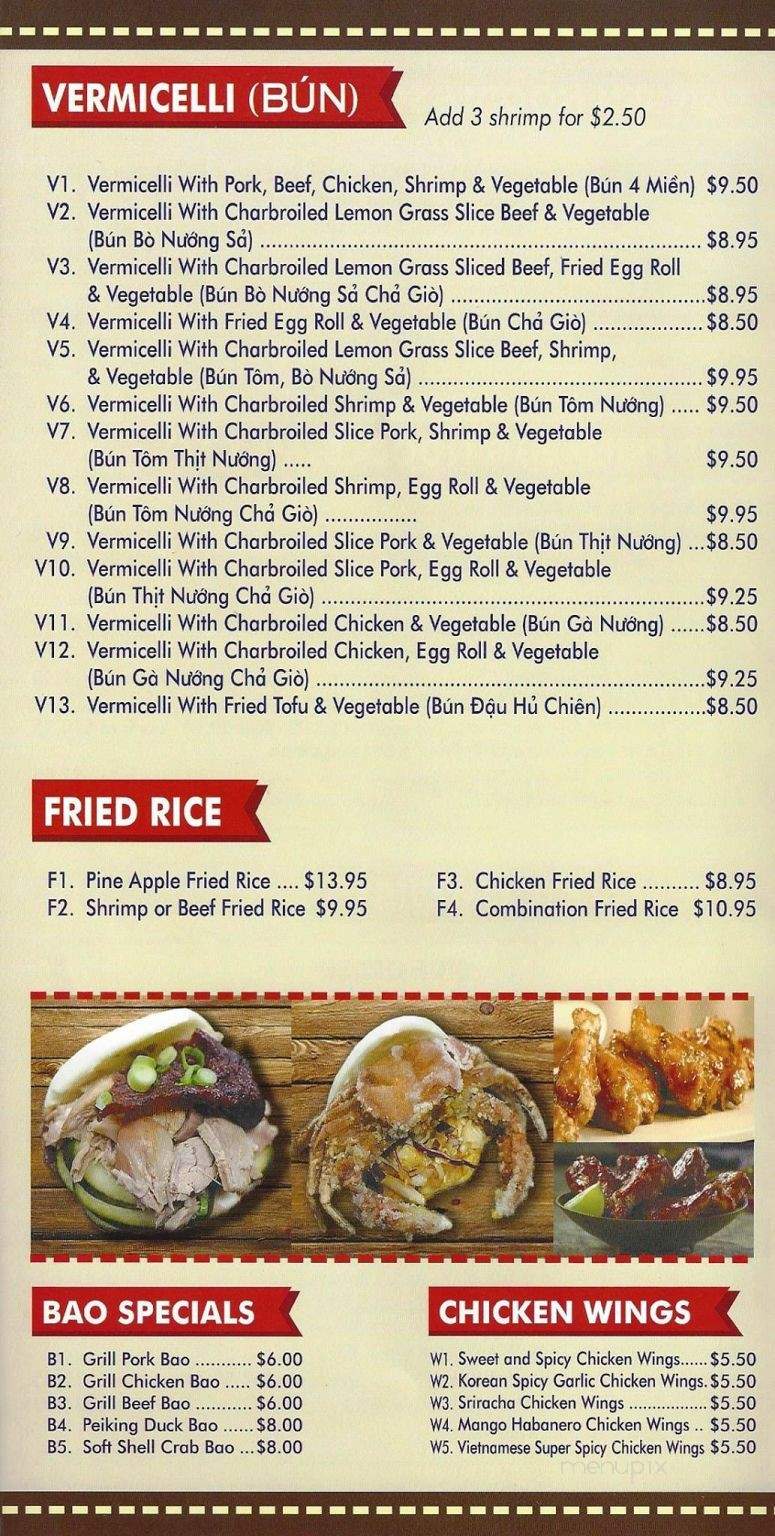 Pho'tastic Vietnamese Cuisine & Bar - Lafayette, LA menu_pic