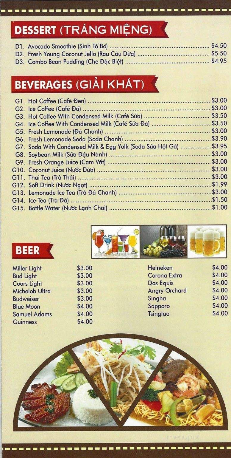 Pho'tastic Vietnamese Cuisine & Bar - Lafayette, LA menu_pic