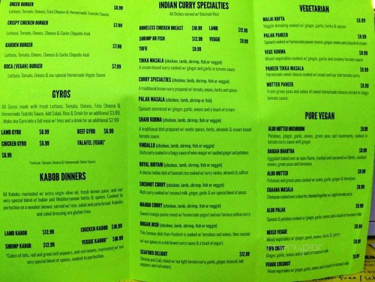 RJ's Gourmet Grill - Olympia, WA menu_pic