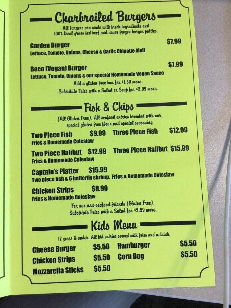 RJ's Gourmet Grill - Olympia, WA menu_pic