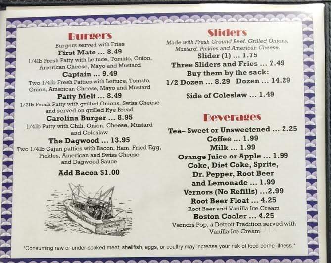Seaside Coney Island - Swansboro, NC menu_pic