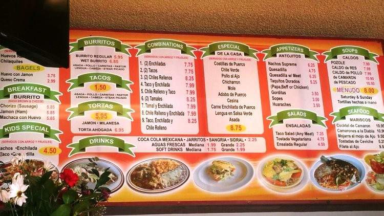 Sofia's Mexican Restaurant - Pasadena, CA menu_pic
