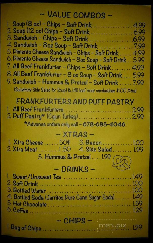 Soli's Soups, Salads, & Sandwiches - Rockmart, GA menu_pic