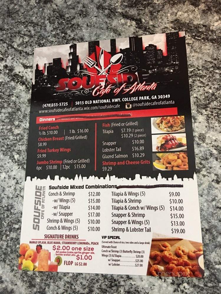 Souf Side Cafe of Atlanta - College Park, GA menu_pic