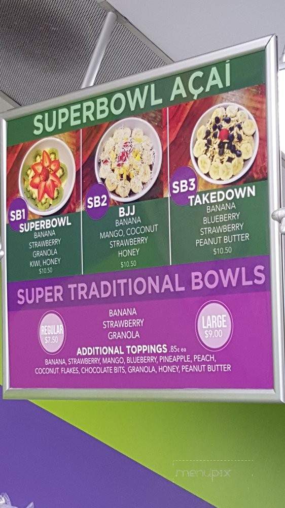 Superbowl Acai & Brazilian Juice Bar - Redondo Beach, CA menu_pic