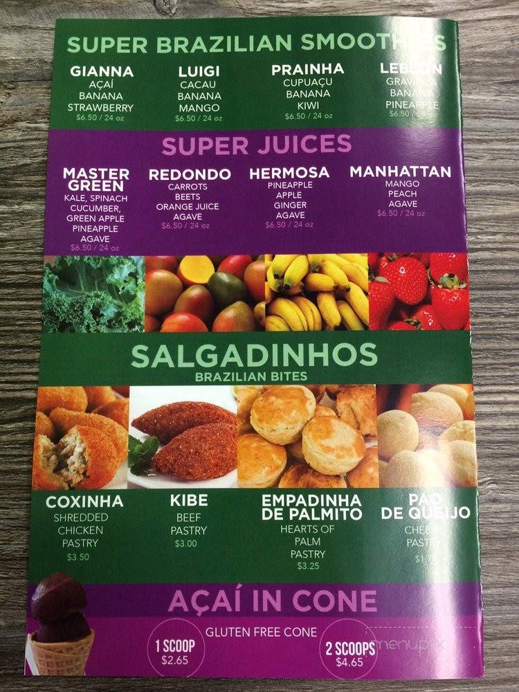 Superbowl Acai & Brazilian Juice Bar - Redondo Beach, CA menu_pic