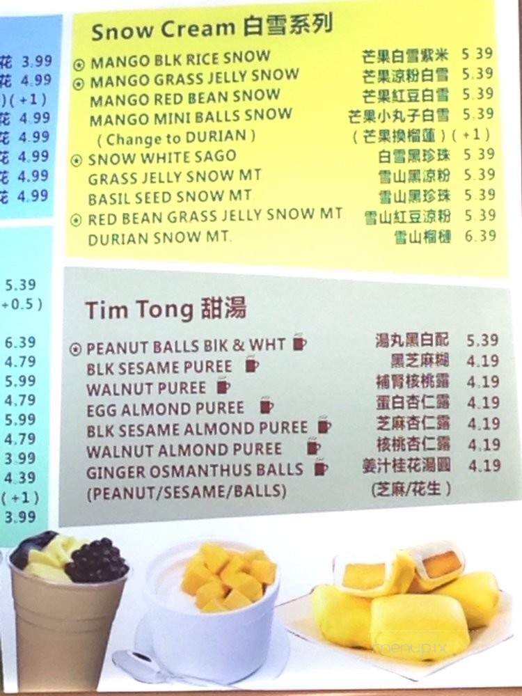 Sweet Dreams Tea and Desserts - San Gabriel, CA menu_pic