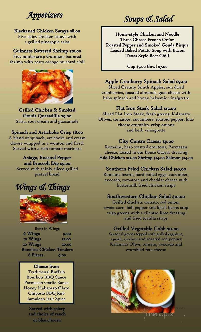 The Grille at City Centre - Springfield, IL menu_pic