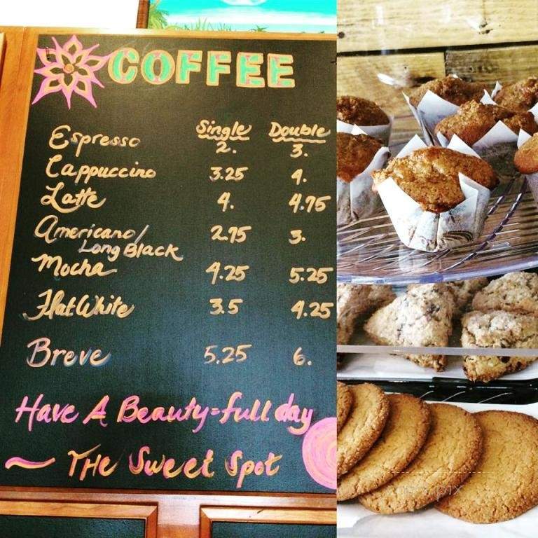 The Sweet Spot: Coffee, Art & Soul - Kailua-Kona, HI menu_pic