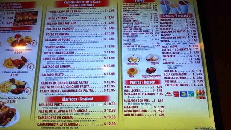 Tipicos Dona Juanita - Leesburg, VA menu_pic