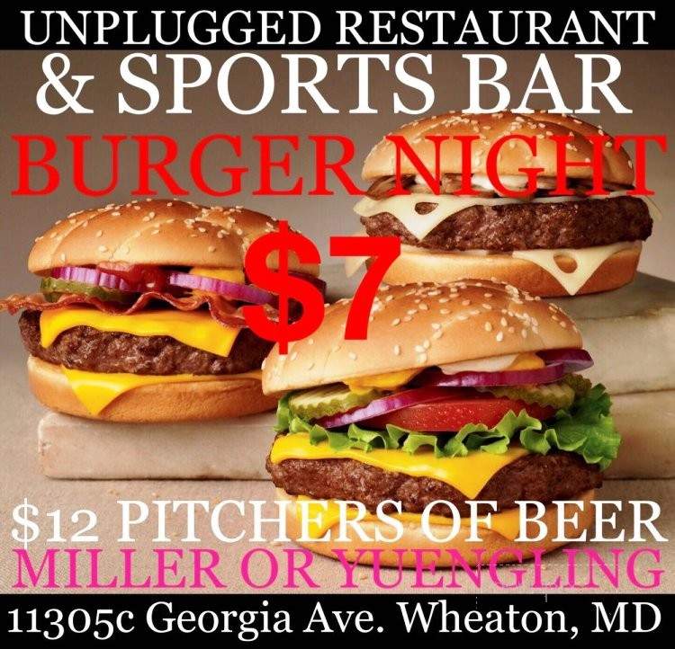 /26255507/Unplugged-Restaurant-and-Sports-Bar-Menu-Wheaton-MD - Wheaton, MD