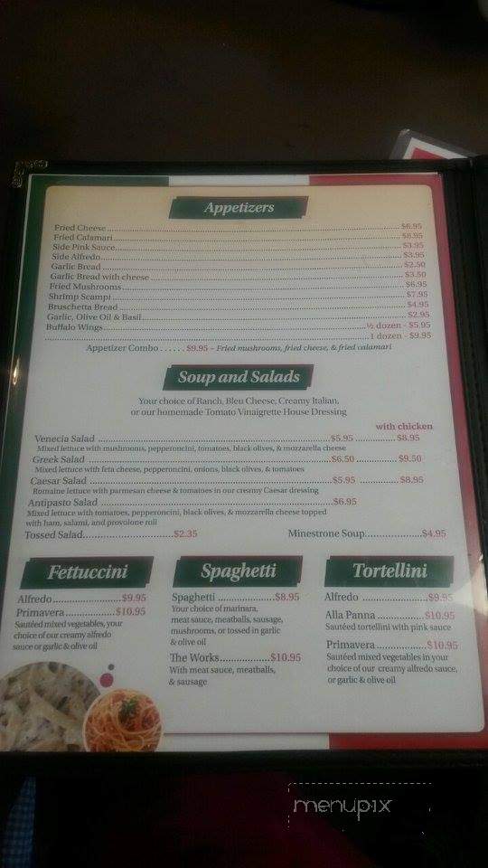 Venecia Italian Restaurant - Ardmore, OK menu_pic