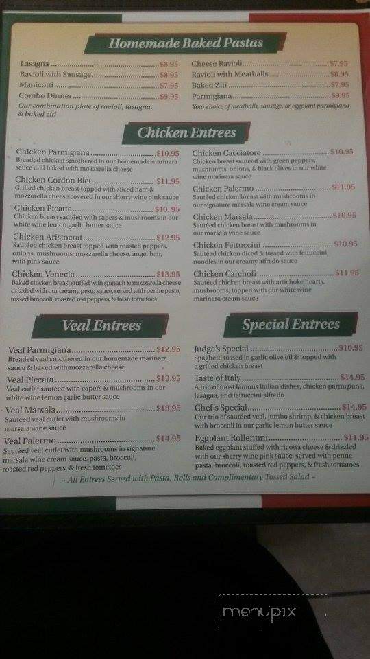 Venecia Italian Restaurant - Ardmore, OK menu_pic