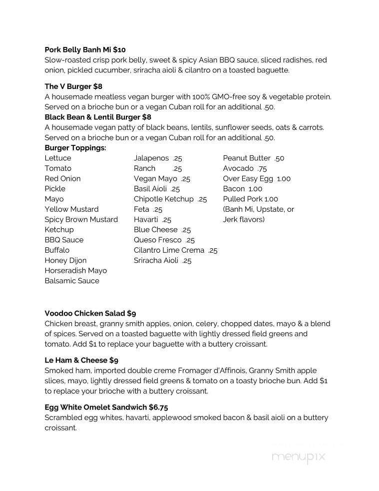 Voodoo Public House - Peru, IN menu_pic