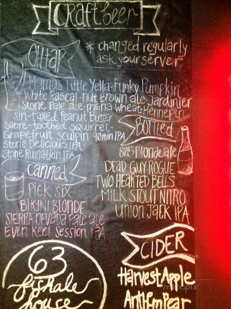 63 Fishale House - Buena Park, CA menu_pic
